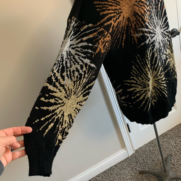 VTG 80’s Dana Scott Star Burst sweater Made in USA medium - Picture 2 of 10